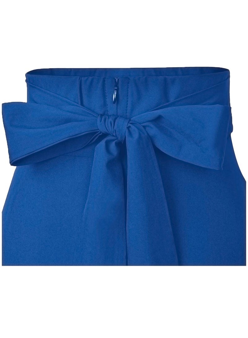 RANPHEE Ariel Costume Women Adult Long Blue Skirts 2026 Faldas de Mujer Elegantes Cute High Waisted Maxi Pleated A Line Circle Skirt with Slit XL 1X - Image 4